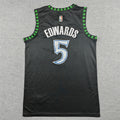Men's Minnesota Timberwolves #5 Anthony Edwards Classic Black Swingman Jersey