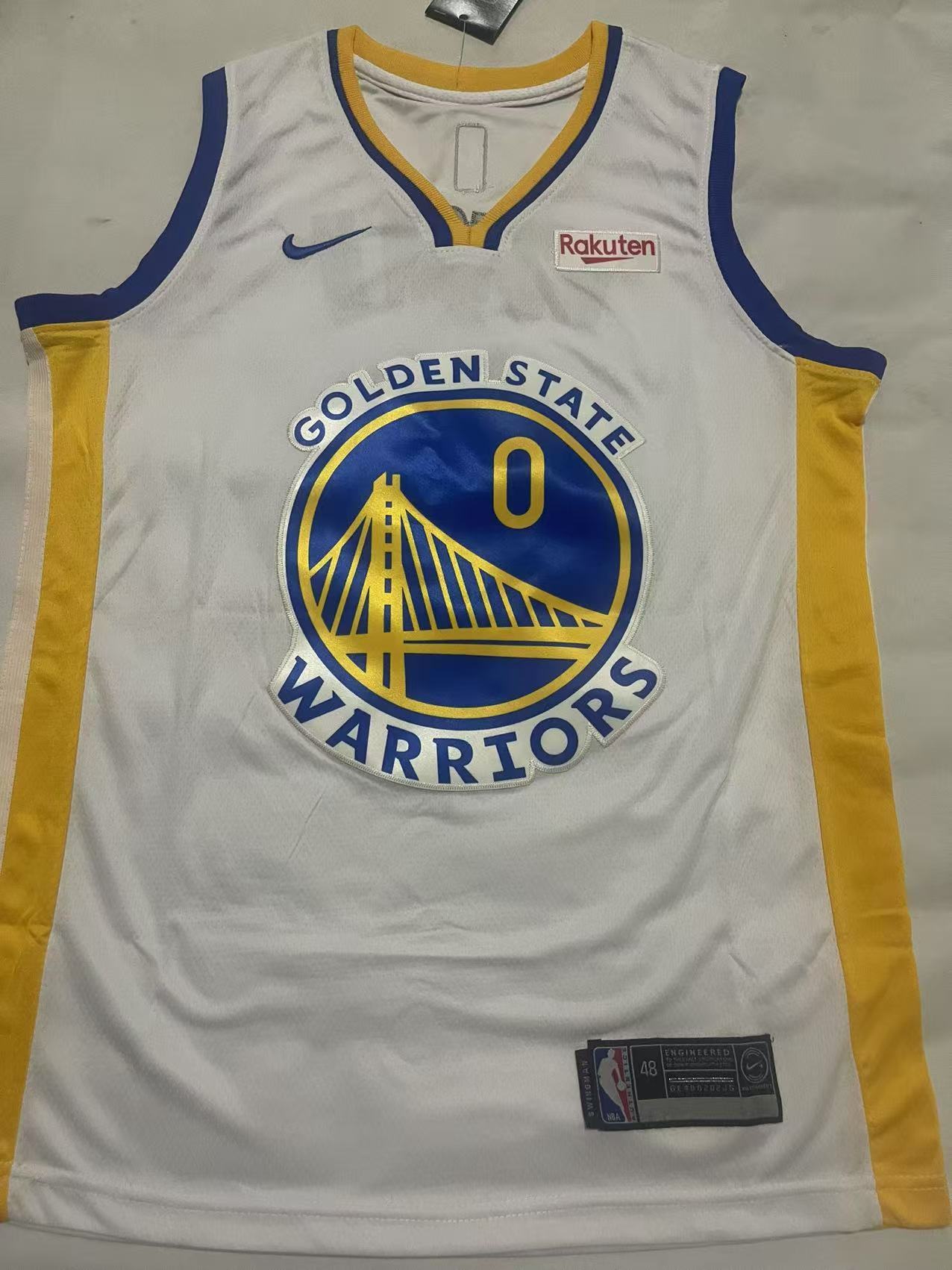 D'Angelo Russell Golden State Warriors Men's #0 Nike 2019 City Edition Jersey - Black